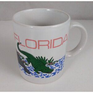 Vintage Mr. Mugs Florida Wild Animals Souvenir Coffee Cup Mug